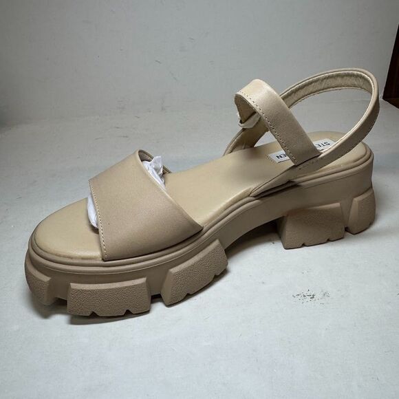 Steve Madden Womens 8 M Tan Leather Tazia Lug Sole Platform Sandals NIB JD1 - Picture 5 of 5